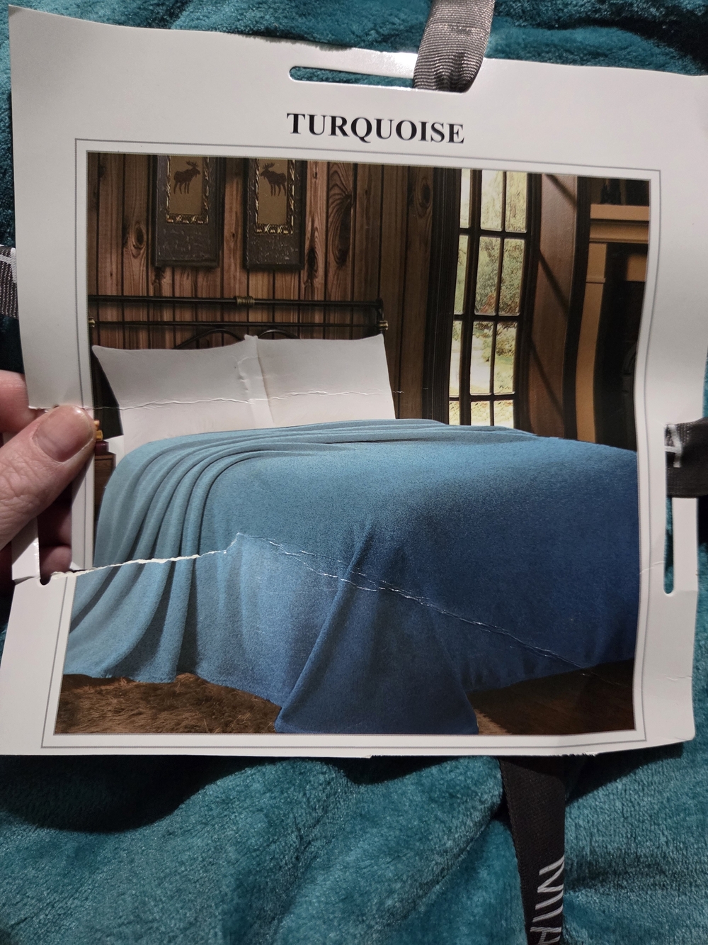Turquoise Plush Bedding Throw Blanket - Soft Cozy Comfort